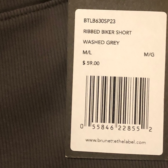 NWT BTL Ribbed Biker shorts - Picture 3 of 6